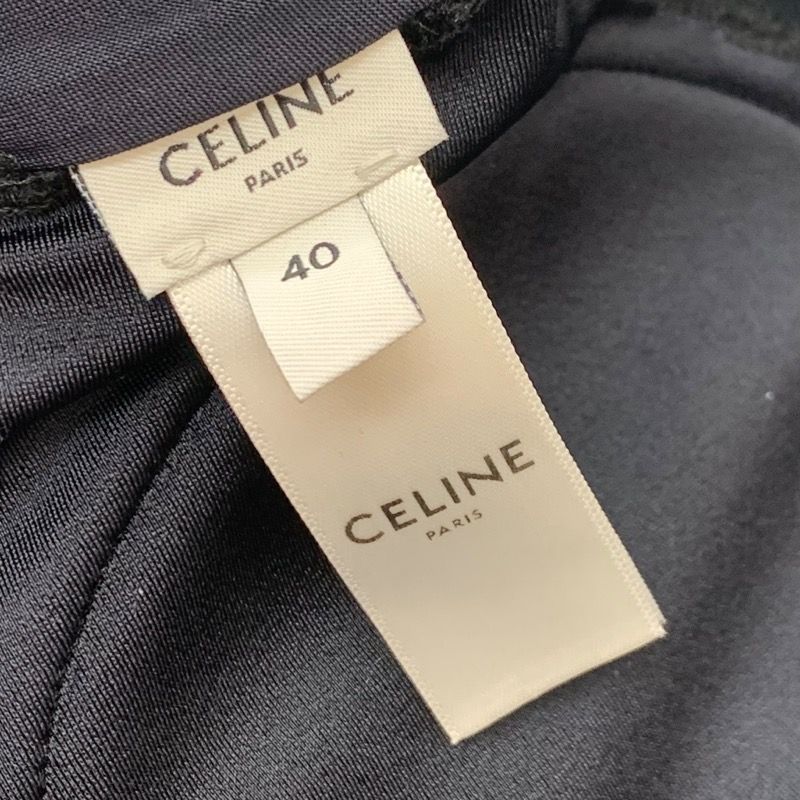 Celine Black Gold Triomphe Swimsuit Bikini Separates Swimwear