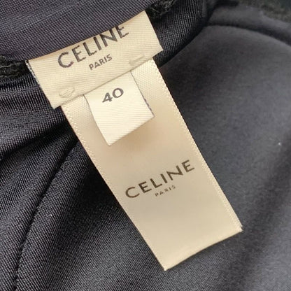 Celine Black Gold Triomphe Swimsuit Bikini Separates Swimwear