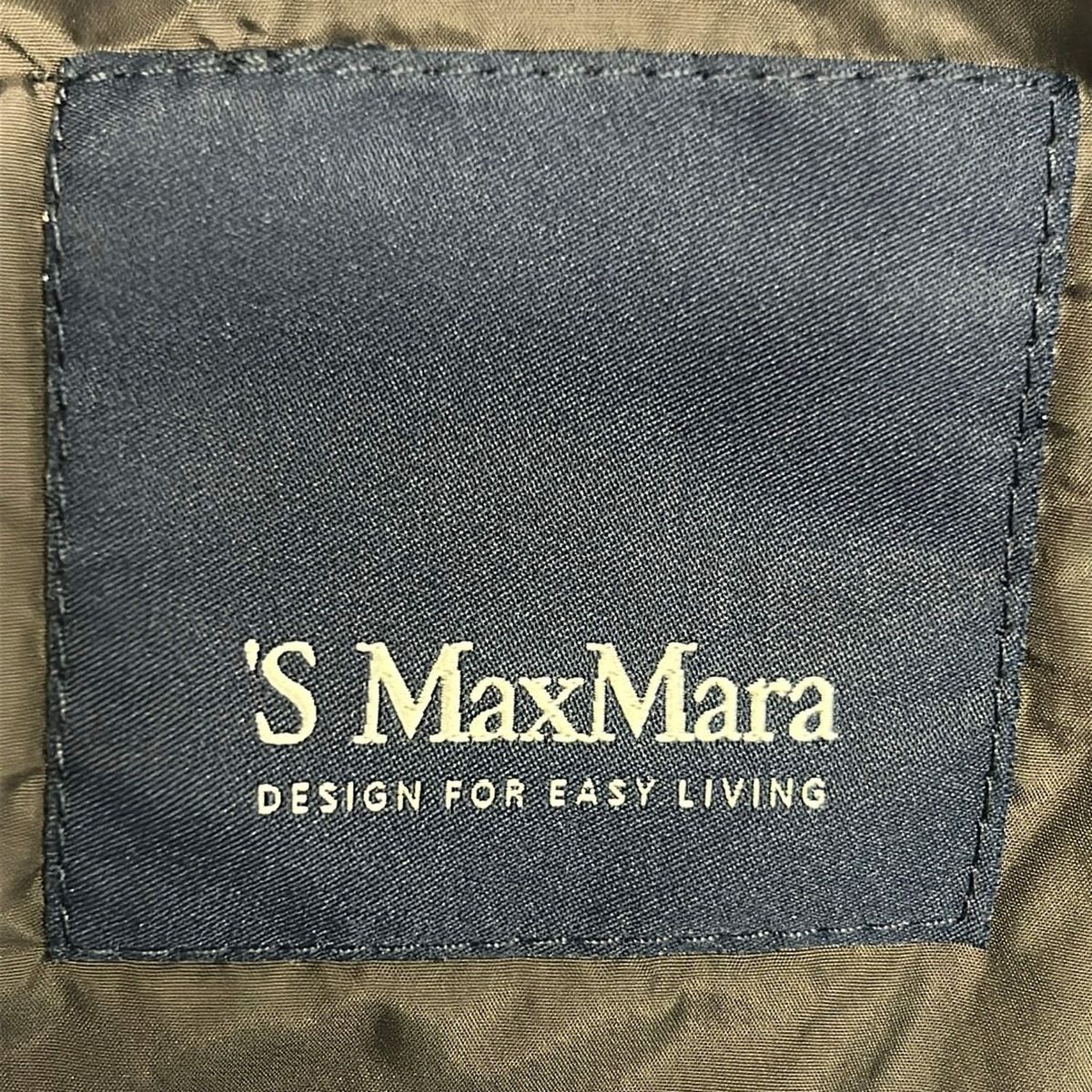 Max Mara S Coat I 42 Dark Gray Long Sleeve Faux Fur Autumn Winter