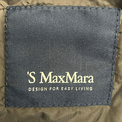 Max Mara S Coat I 42 Dark Gray Long Sleeve Faux Fur Autumn Winter