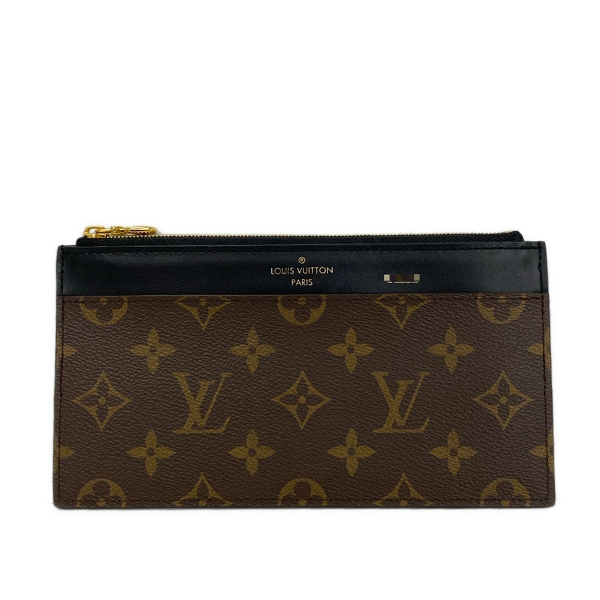 Louis Vuitton Wallet Monogram Slim Purse Initial Leather Cowhide
