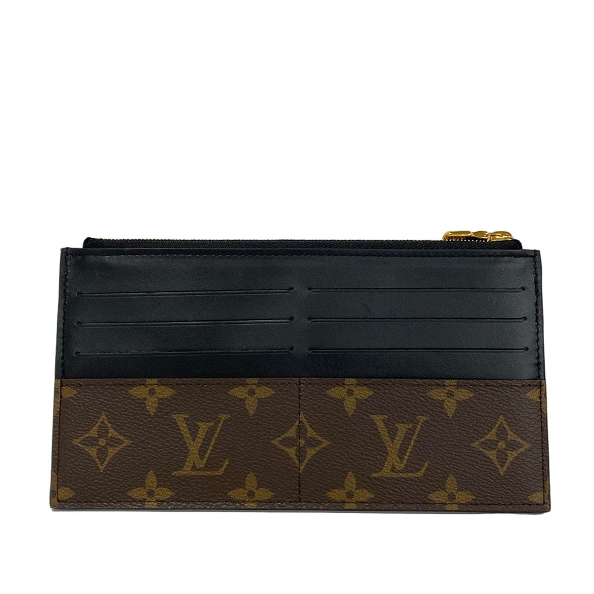 Louis Vuitton Wallet Monogram Slim Purse Initial Leather Cowhide