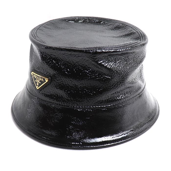Prada Triangle Logo Bucket Hat