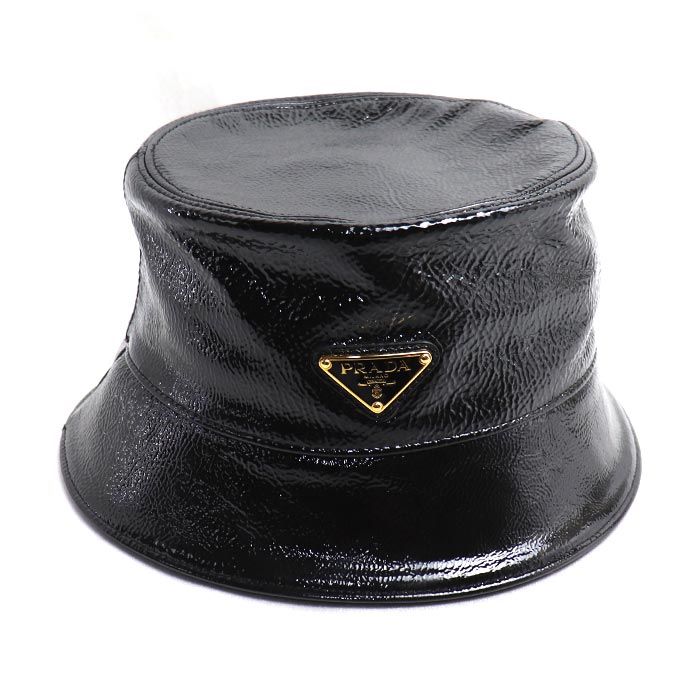 Prada Triangle Logo Bucket Hat — view 3