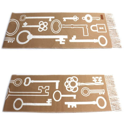 Hermes Kazak Keys Collection Scarf Camel Yvoir — view 2