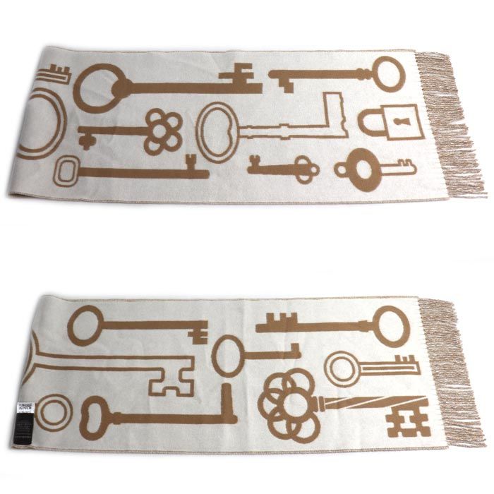 Hermes Kazak Keys Collection Scarf Camel Yvoir — view 3
