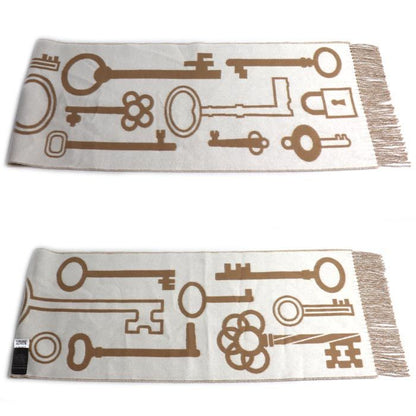 Hermes Kazak Keys Collection Scarf Camel Yvoir — view 3