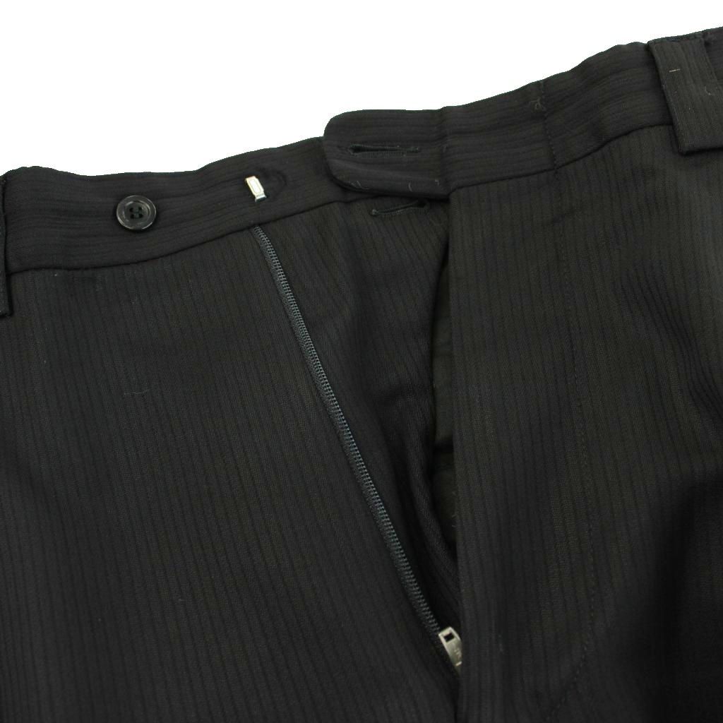 Versace Suit Set Tailored Jacket Single Pants Trousers 50 Black
