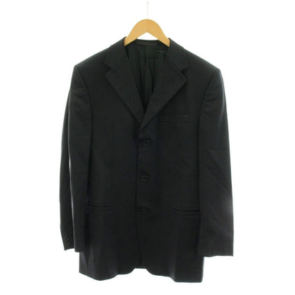 Versace Suit Set Tailored Jacket Single Pants Trousers 50 Black