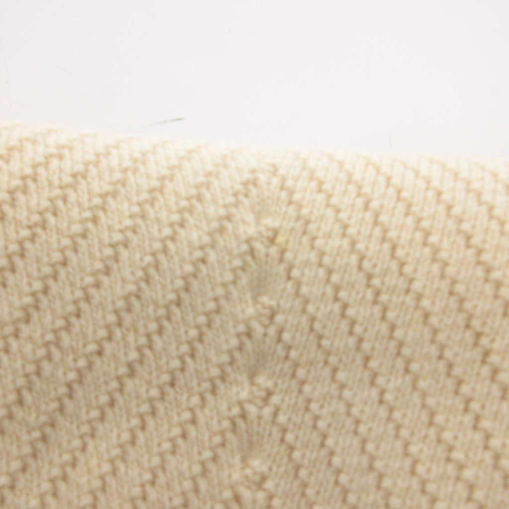 Louis Vuitton Scarf Shawl Fringe Knit Wool Cashmere Blend White Sweater