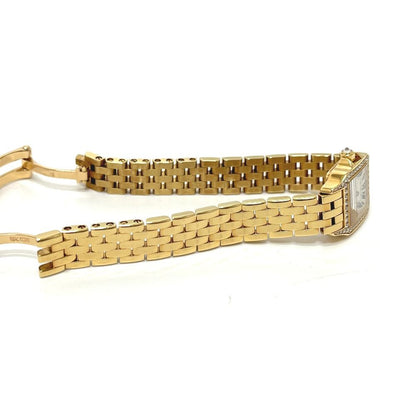 Cartier Watch Mini Santos Demoiselle 18k Yellow Gold
