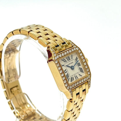 Cartier Watch Mini Santos Demoiselle 18k Yellow Gold