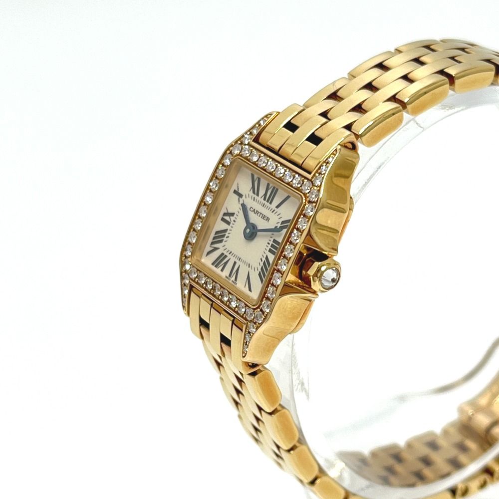 Cartier Watch Mini Santos Demoiselle 18k Yellow Gold