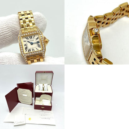 Cartier Watch Mini Santos Demoiselle 18k Yellow Gold