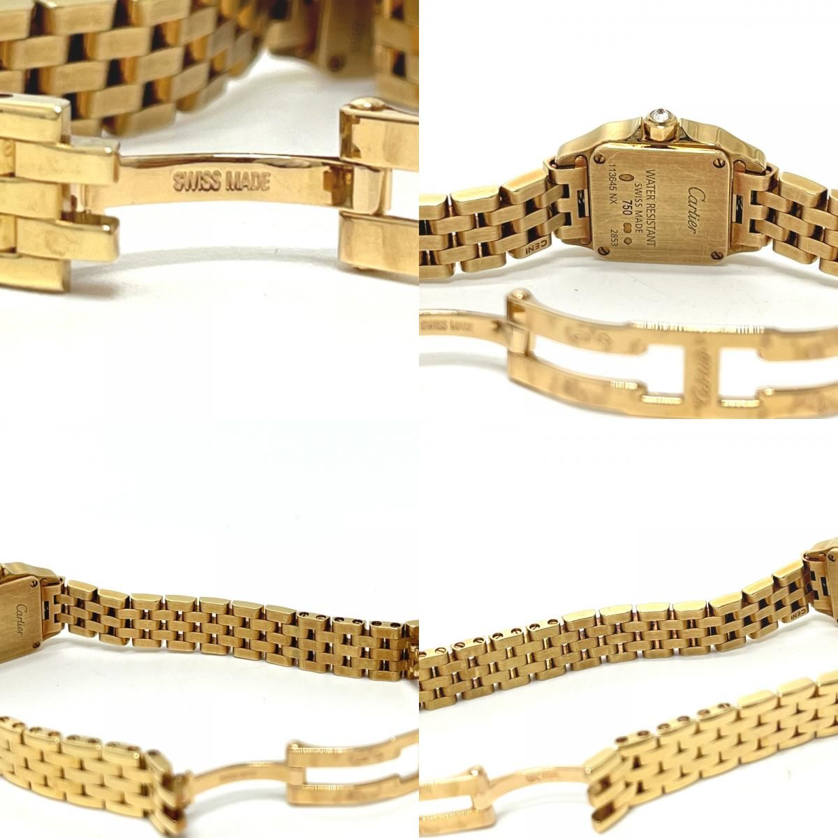 Cartier Watch Mini Santos Demoiselle 18k Yellow Gold