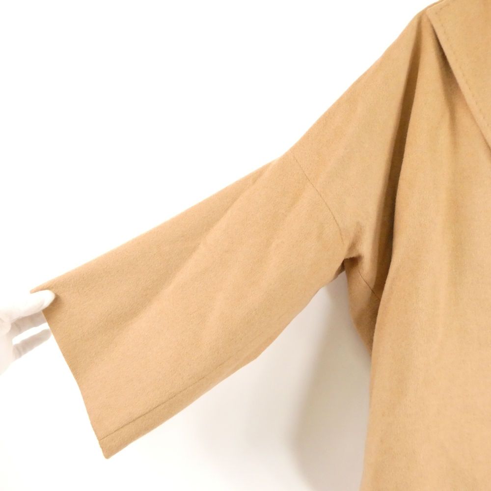 Max Mara Maxmara Short Jacket 40 Camel Cape 3/4 Sleeve — view 6
