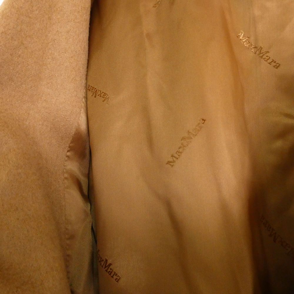 Max Mara Maxmara Short Jacket 40 Camel Cape 3/4 Sleeve — view 7