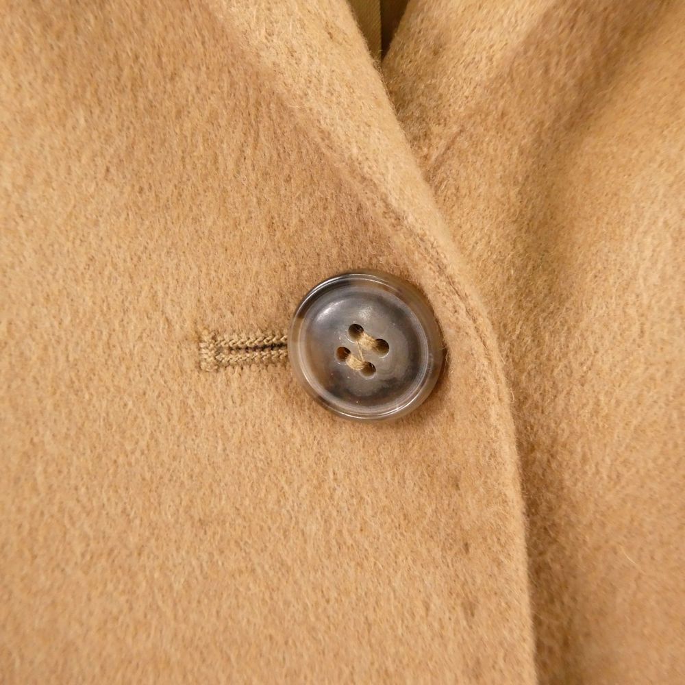 Max Mara Maxmara Short Jacket 40 Camel Cape 3/4 Sleeve — view 5