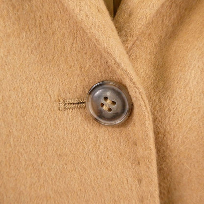 Max Mara Maxmara Short Jacket 40 Camel Cape 3/4 Sleeve — view 5