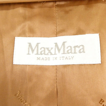 Max Mara Maxmara Short Jacket 40 Camel Cape 3/4 Sleeve — view 4