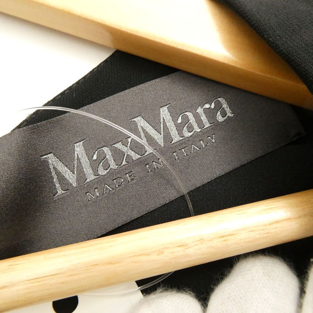 Max Mara Maxmara Pianoforte Dress 40 Triacetate Polyester Gold Short Sleeve — view 4