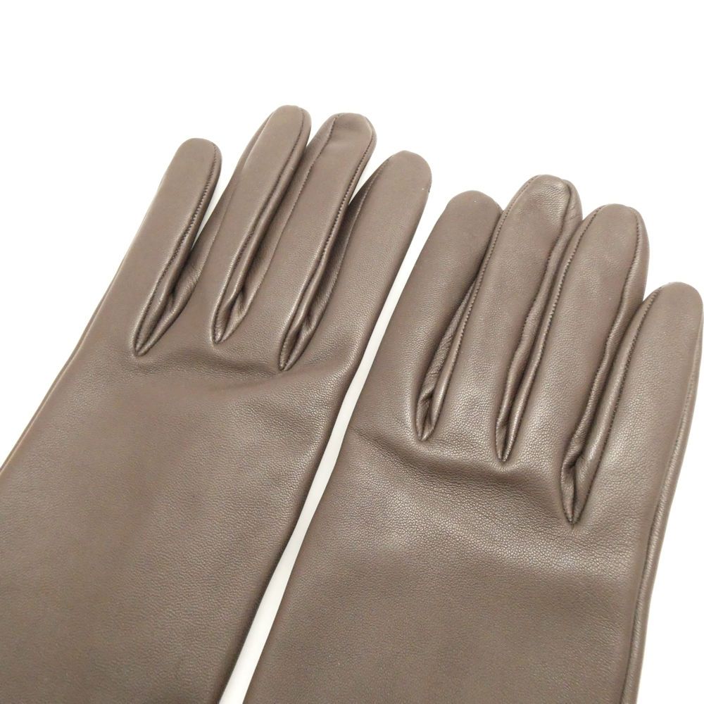 Hermes Gloves 7.5 Lambskin Silk — view 7