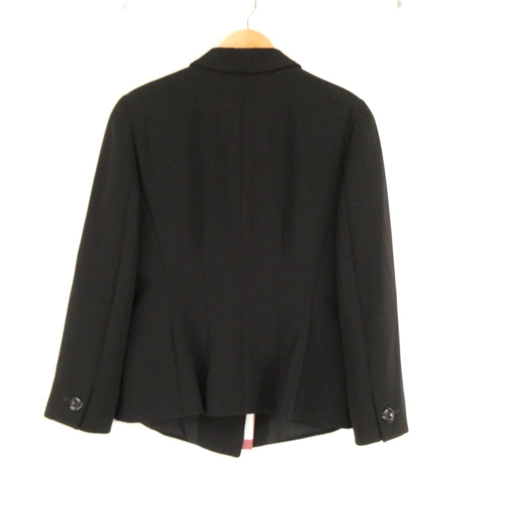 Max Mara Maxmarastudio Maxmara Tailored Jacket 38 S Triacetate Blue Leather — view 2