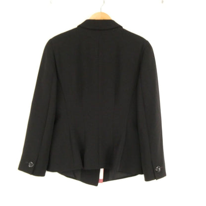 Max Mara Maxmarastudio Maxmara Tailored Jacket 38 S Triacetate Blue Leather — view 2