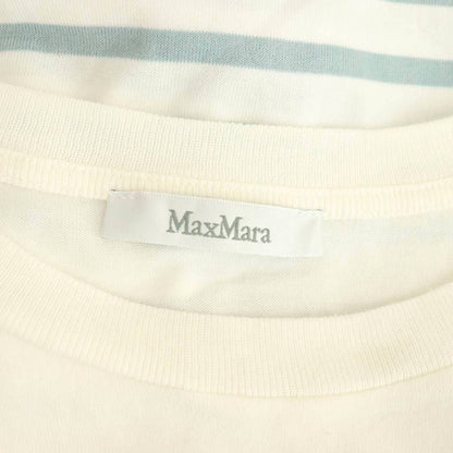 Max Mara White Tag Long T-Shirt Border Long Sleeve Logo SY