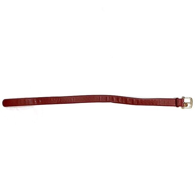 Gucci Belt Red Striped Waist 40 mm Leather