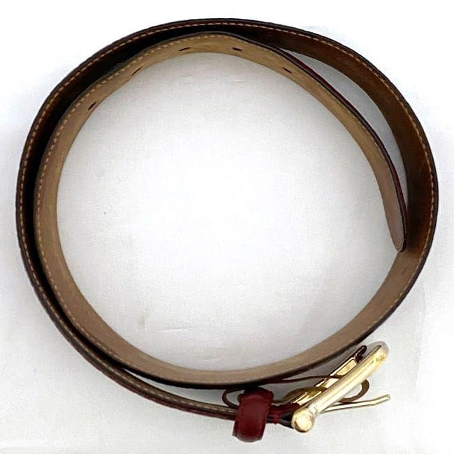 Gucci Belt Red Striped Waist 40 mm Leather