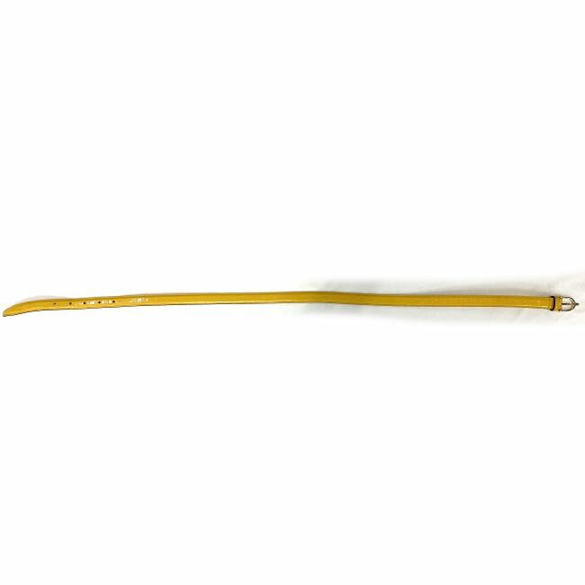 Gucci Belt Yellow Guccissima Line Narrow Waist Leather
