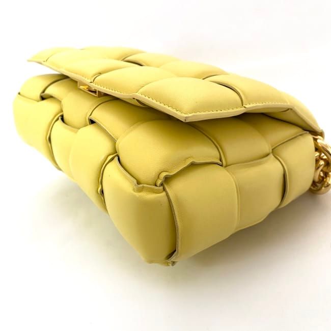 Bottega Veneta the Chain Cassette Shoulder Bag Light Yellow