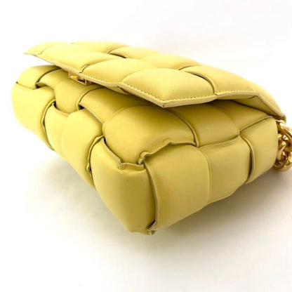 Bottega Veneta the Chain Cassette Shoulder Bag Light Yellow