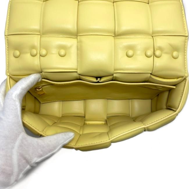 Bottega Veneta the Chain Cassette Shoulder Bag Light Yellow