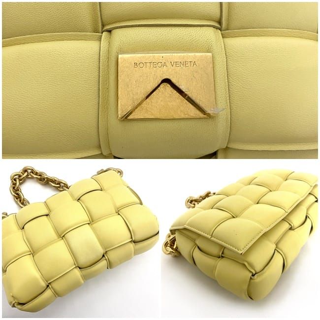 Bottega Veneta the Chain Cassette Shoulder Bag Light Yellow
