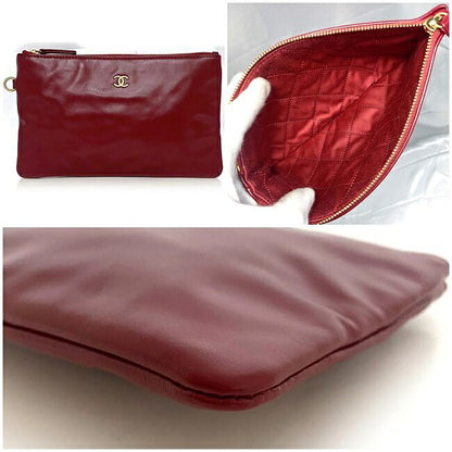 Chanel Drawstring Shoulder Bag Red 22