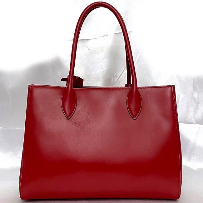 Prada 2-Way Bag Bibliotheque Red Black