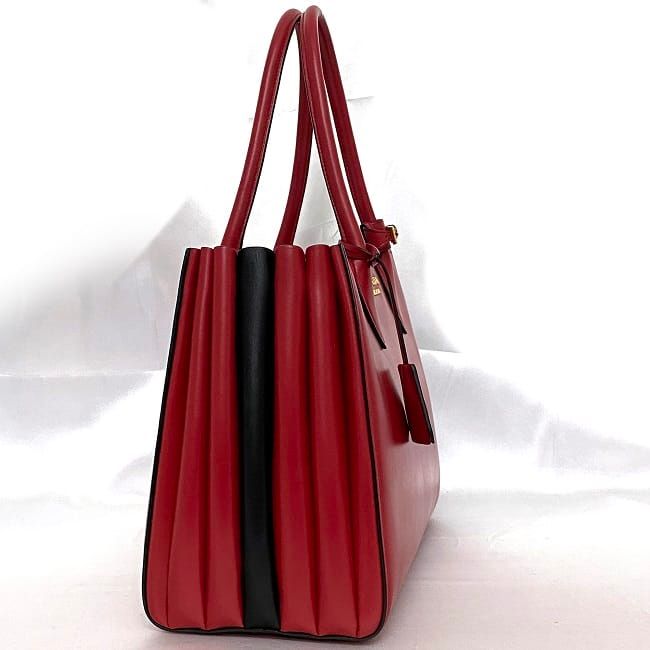 Prada 2-Way Bag Bibliotheque Red Black