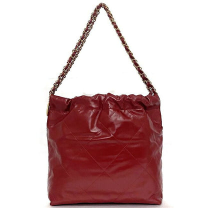 Chanel Drawstring Shoulder Bag Red 22