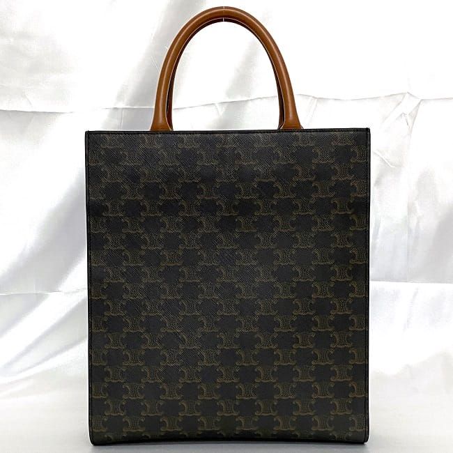 Celine 2-Way Bag Vertical Cover Large Brown Triomphe