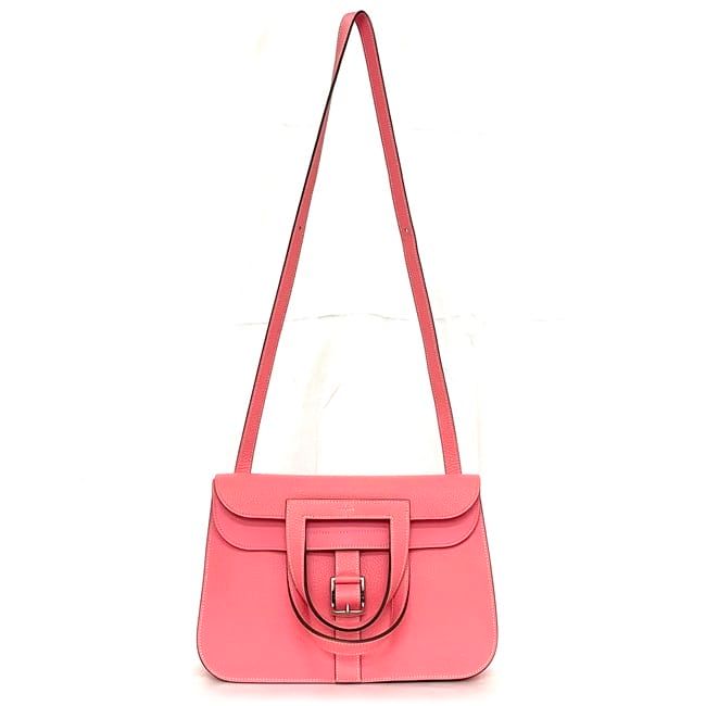 Hermes 2-Way Bag Halzan 31 Pink Rose Azalea
