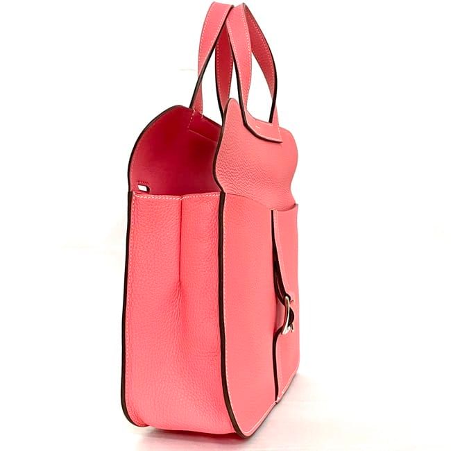 Hermes 2-Way Bag Halzan 31 Pink Rose Azalea