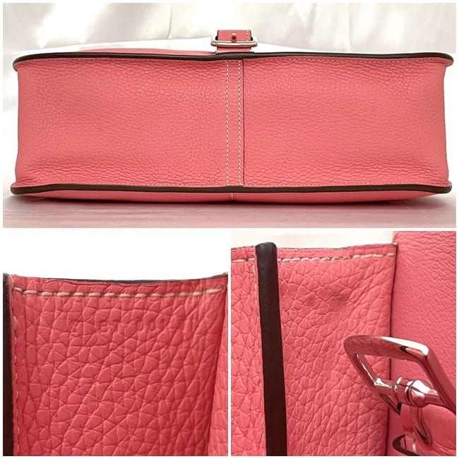 Hermes 2-Way Bag Halzan 31 Pink Rose Azalea