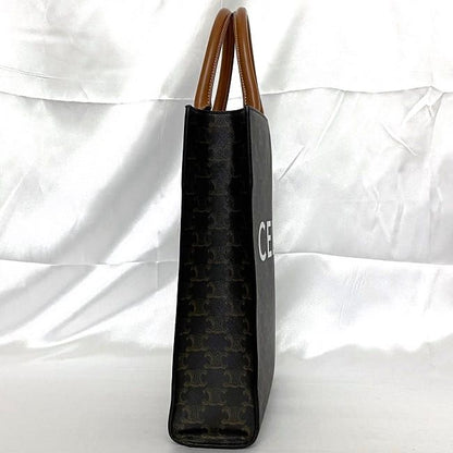 Celine 2-Way Bag Vertical Cover Large Brown Triomphe