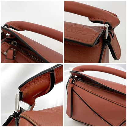 Loewe 2-Way Mini Shoulder Nano Puzzle Bag Orange