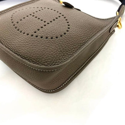 Hermes Shoulder Bag Evelyne TPM Beige Etoupe Mini