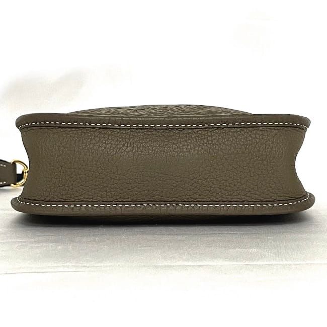 Hermes Shoulder Bag Evelyne TPM Beige Etoupe Mini