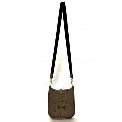 Hermes Shoulder Bag Evelyne TPM Beige Etoupe Mini