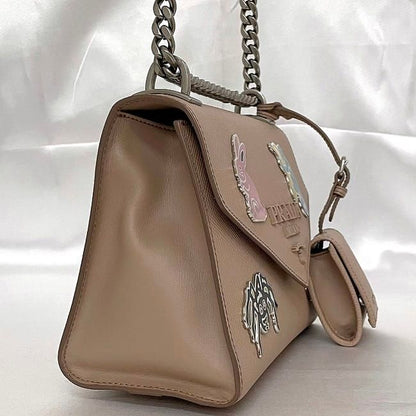 Prada Chain Shoulder Bag Beige